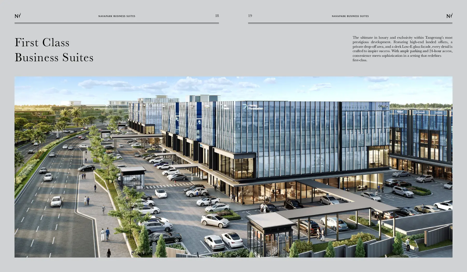 NavaPark Business Suites — visual produk existing